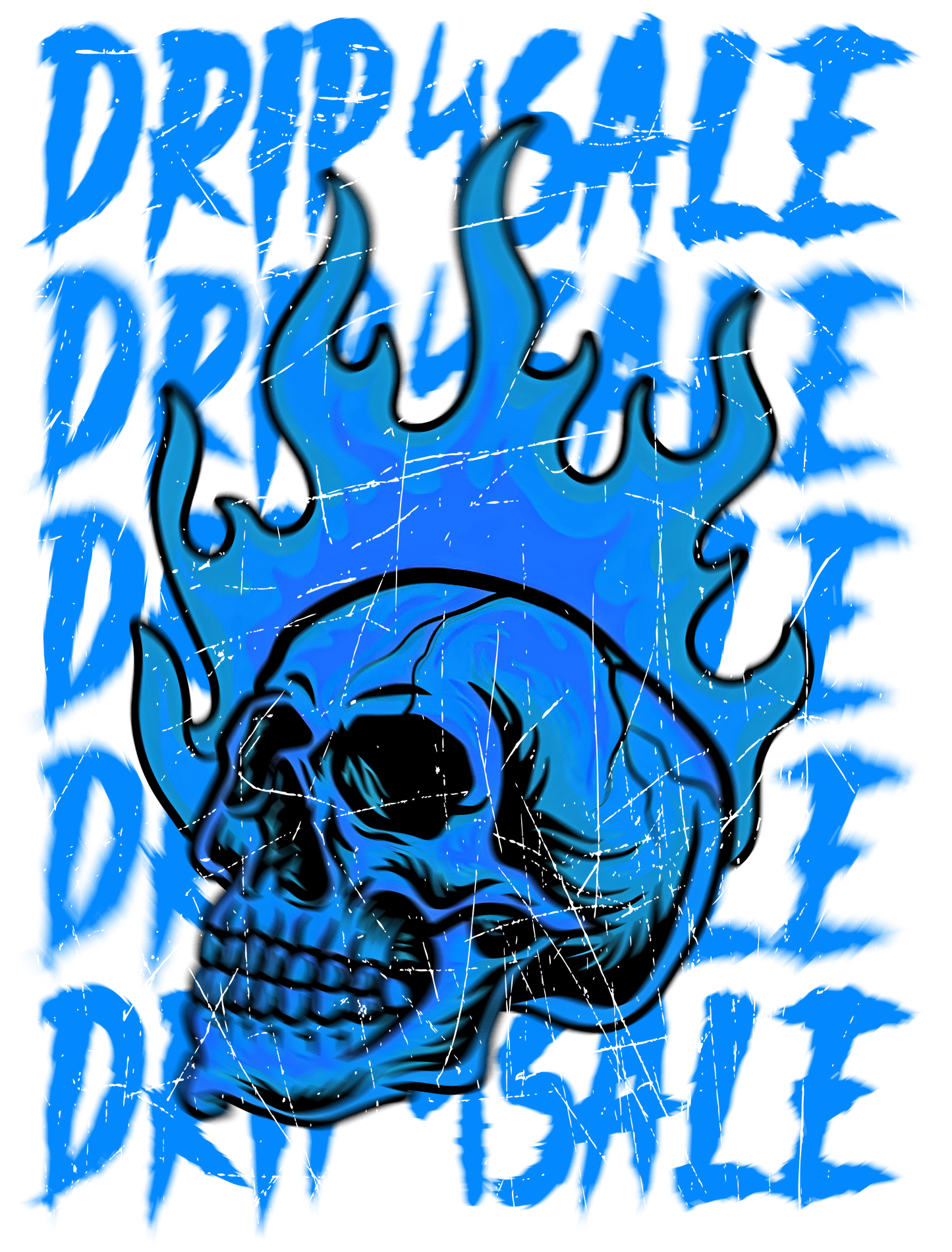 Drip 4 Sale Skull hoodie front and back