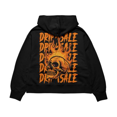 Drip 4 Sale Skull hoodie front and back